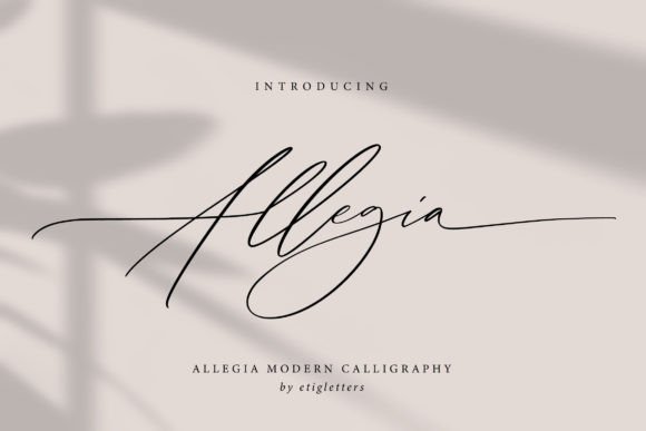 Allegia: A Font That Breathes Life Into Your Handmade Creations