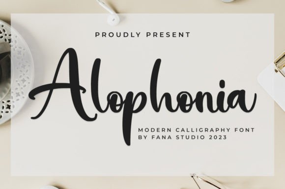 Alophonia: A Refined Script Font for Editorial Design
