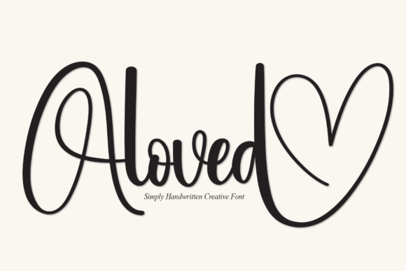 Aloved: A Handwritten Script Font That Feels Like a Quiet Conversation