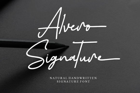 Alvero Signature: A Handwritten Font That Makes Your Brand Feel Human