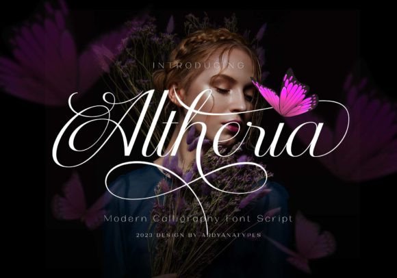 Atheria: A Refined Script Font for Thoughtful Branding