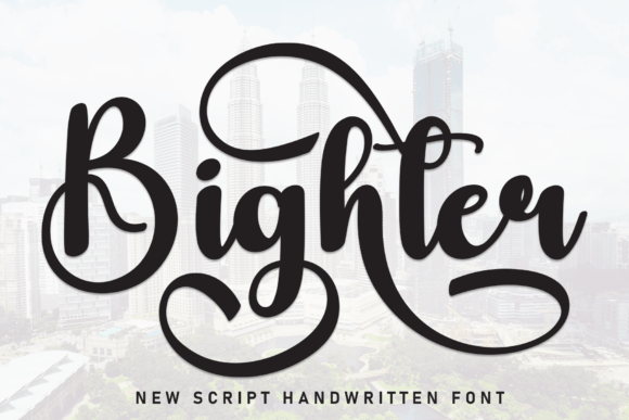 Bighter Handwritten Font for Crafters & Sellers