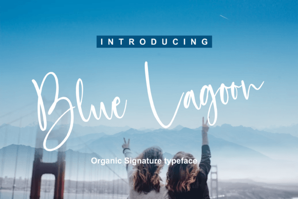 Blue Lagoon: A Script Font for Editorial Design and Branding