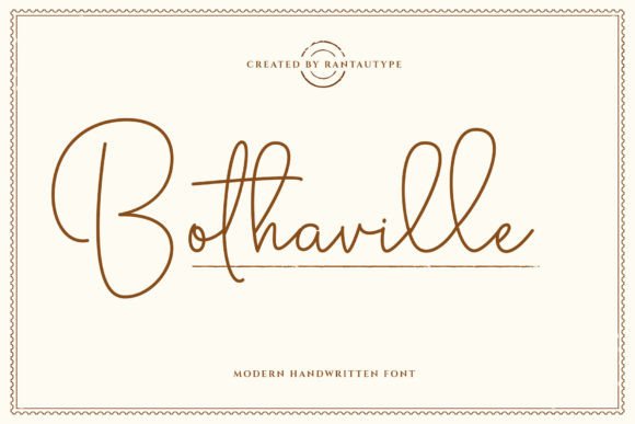 Bothaville: A Premium Script Font That Elevates Your Brand