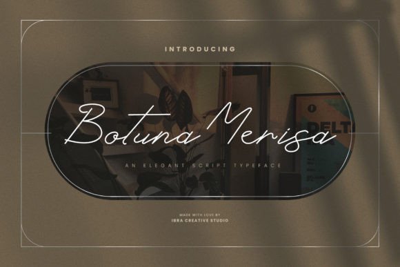 Botuna Merisa: A Refined Script Typeface for Editorial Elegance