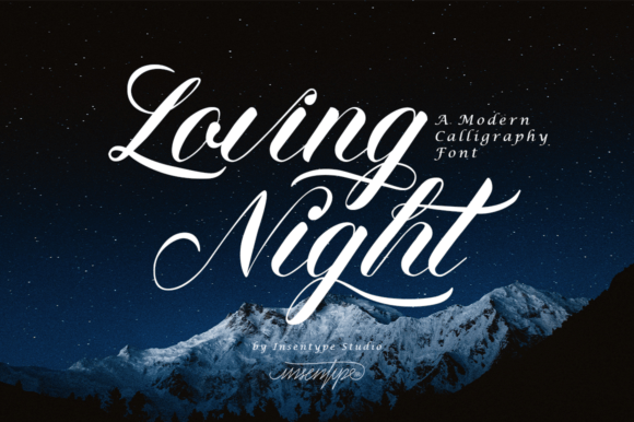 Choosing the Right Font for a Creative Brand: Loving Night