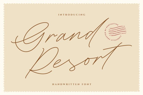 Grand Resort: A Modern Monoline Font for Elegant Branding