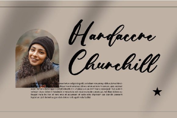 Hardacre Churchill: A Script Amp Font That Feels Like Hand-Drawn Charm