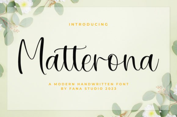 Matterona: A Premium Script Font for Scroll-Stopping Brand Content