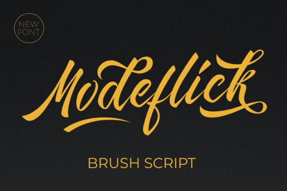 Modeflick: A Bold Script Font That Makes Your Brand Instantly Memorable