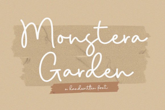 Monstera Garden: A Refined Script Font for Small Business Branding