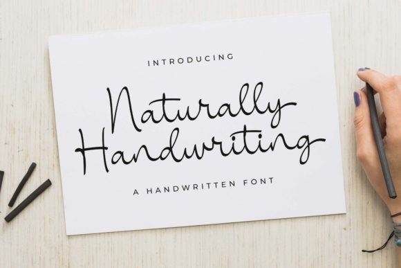 Naturally Handwriting: A Delicate Script Font for Thoughtful Makers