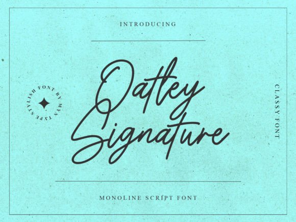 Oatley Signature: A Modern Script Font That Elevates Your Brand