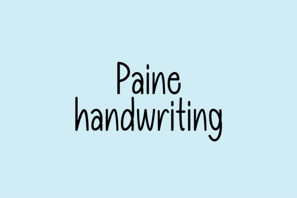 Paine: A Handwritten Font for Creative Crafters