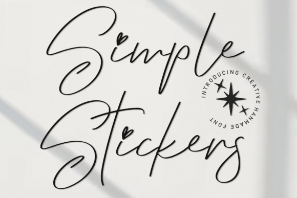 Simple Stickers: A Handwritten Script Font for Warm, Human-Centered Web Design