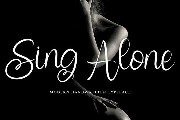 Sing Alone: A Refined Handwritten Font for Thoughtful Branding